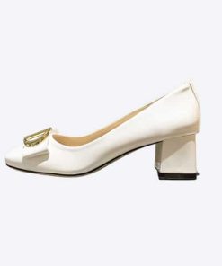 Dior Cd Idylle Pump White Patent Calfskin