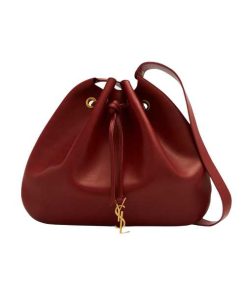 Saint Laurent Paris Vii Large Flat Hobo Bag In Smooth Leather Bag Red