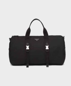 Prada Nylon And Saffiano Leather Duffle Bag 2Vc0152Dmgf0002Vmon