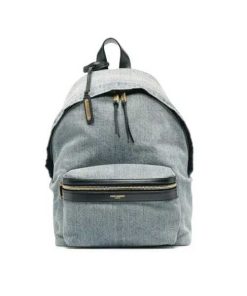 Saint Laurent City Denim Backpack Bags Blue
