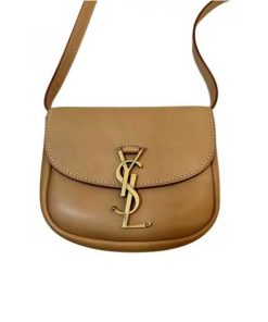 Saint Laurent Kaia Small Satchel In Smooth Vintage Leather Gold Brown 619740Bwr6W2725
