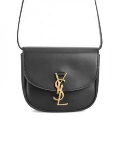 Saint Laurent Kaia Small Satchel In Smooth Vintage Leather Black