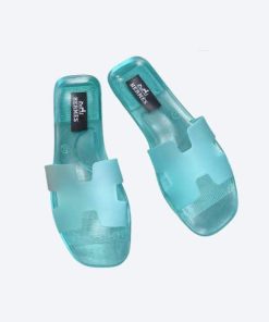 Hermes Plastic Oran Teddy Bear Slipper Sandals