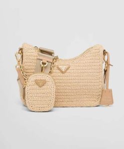 Prada Re-Edition 2005 Raffia Bag Tan 1Bh2042A2Tf0018Vv9L