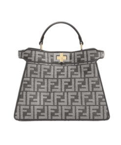 Fendi Peekaboo Iseeu Small Ff Tapestry Grey