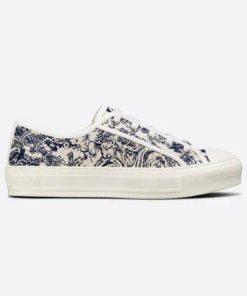 Dior Walk'N' Sneaker Toile De Jouy Embroidered Cotton Blue Kck211Tjes68B