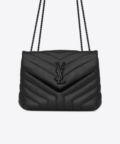 Saint Laurent Loulou Small Chain Bag In Matelassé Y Black Noir 23Cm 494699Dv7281000