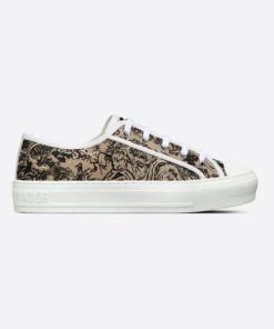 Dior Walk'N'Dior Sneaker Toile De Jouy Embroidered Cotton Hazelnut Kck211Tjes37M