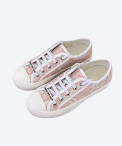 Dior Walk'N' Sneaker Toile De Jouy Embroidered Pink Cotton
