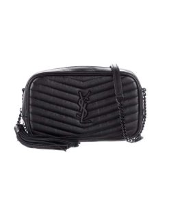 Saint Laurent Lou Camera Bag In Quilted Leather Black 18Cm