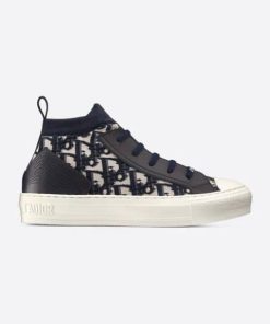 Dior Walk'N'Dior Sneaker Oblique Technical Mesh Deep Blue Kck233Toks56B