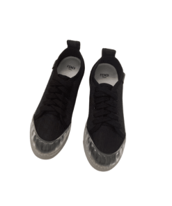 Fendi Corda Low Top Sneaker Tess Canvas Black