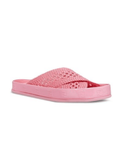 Fendi Raffia Reflections Slides Pink  8X8088/Aeh5