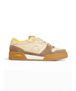 Fendi Match Suede Low-Tops Beige 8E8252Ahh2F1Fhu