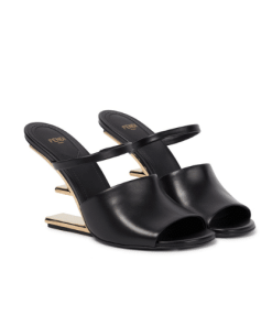 Fendi First Leather High-Heeled Sandals Black 8R8212Na7F0Qa1