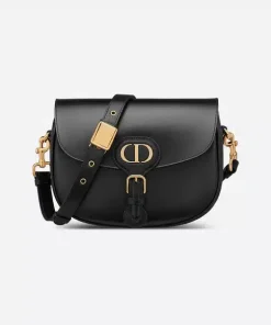Dior Medium Bobby Black Box Calfskin 22Cm M9319Umol M900