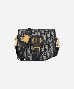 Dior Small Bobby Blue Dior Oblique Jacquard 18Cm M9317Utzq M928