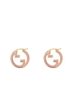 Gucci Blondie Hoop Earrings Pink 796776 J1630 8075