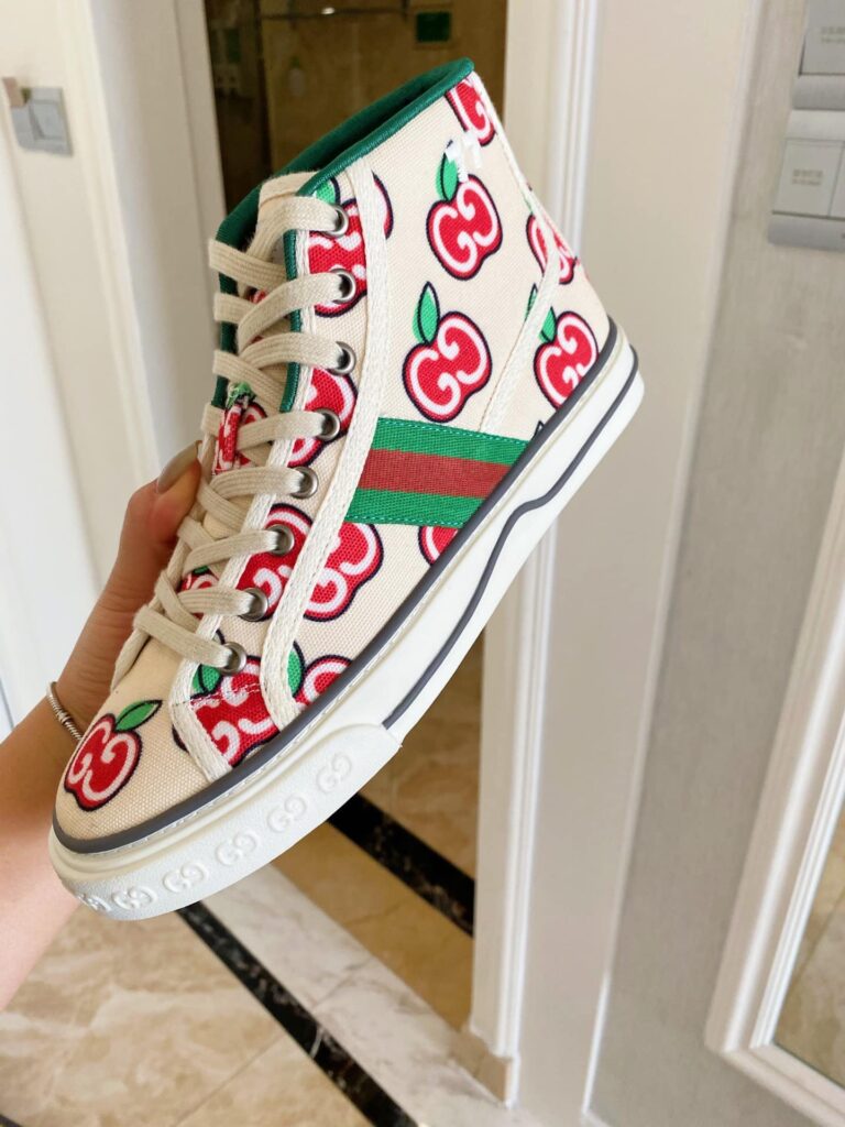 Gucci Tennis 1977 High Top Sneaker Beige - Image 5