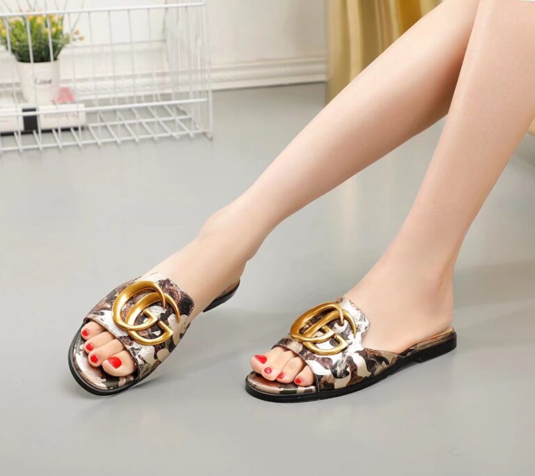 Gucci Princetown Gg Cow Print Slippers Brown And White - Image 2