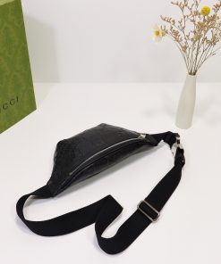 Gucci Gg Embossed Bag Black 23Cm 658582 1W3Cn 1000