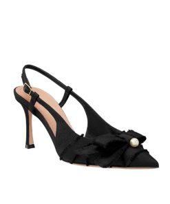 Dior Adiorable Slingback Pump Black Fringed Grosgrain Kdv225Ggn S900