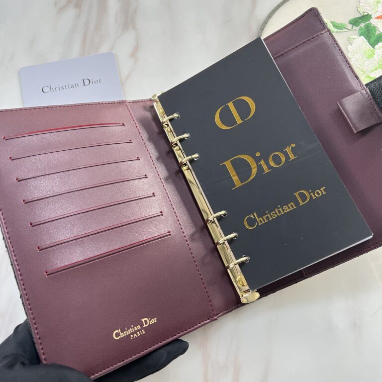 Dior Oblique Jacquard Wallet Red 19Cm - Image 8