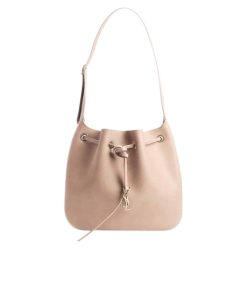 Saint Laurent Paris Vii Hobo Bag Beige 30Cm