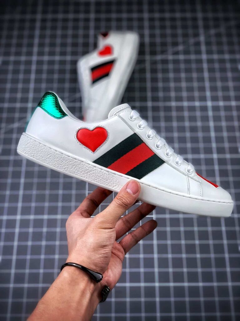 Gucci Wmns Ace Low Heart White 435638 A38M0 9074 - Image 3