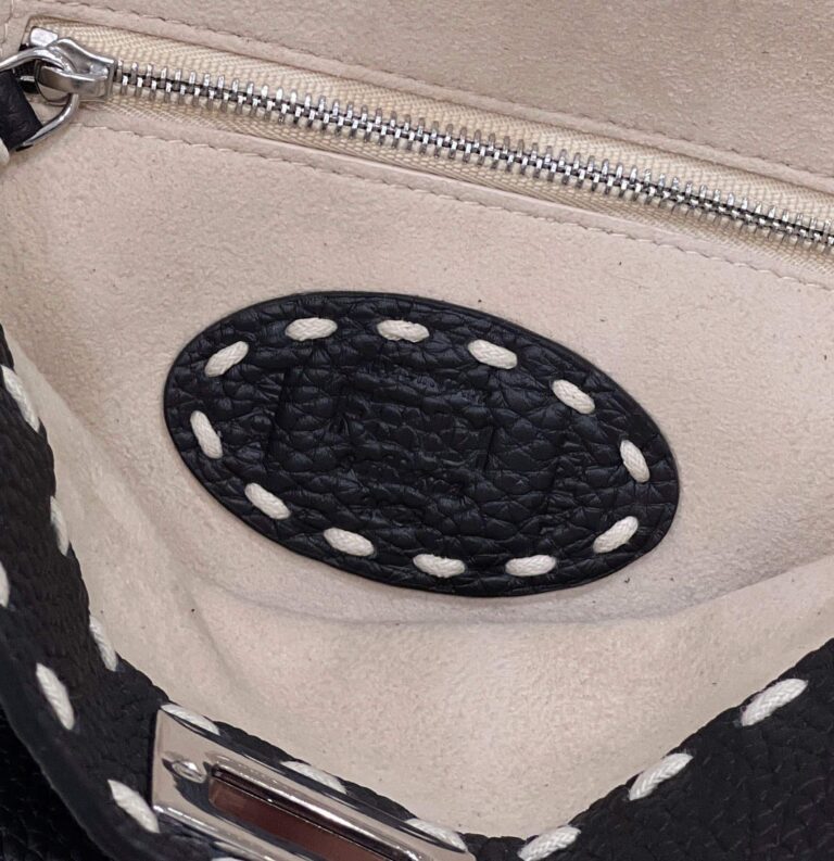 Fendi Peekaboo Mini Selleria Bag With Exotic Details Black 8Bn327Akl3F06Hw - Image 4