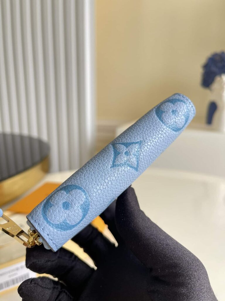 Louis Vuitton Monogram Wallet Blue 11Cm M80408 - Image 5