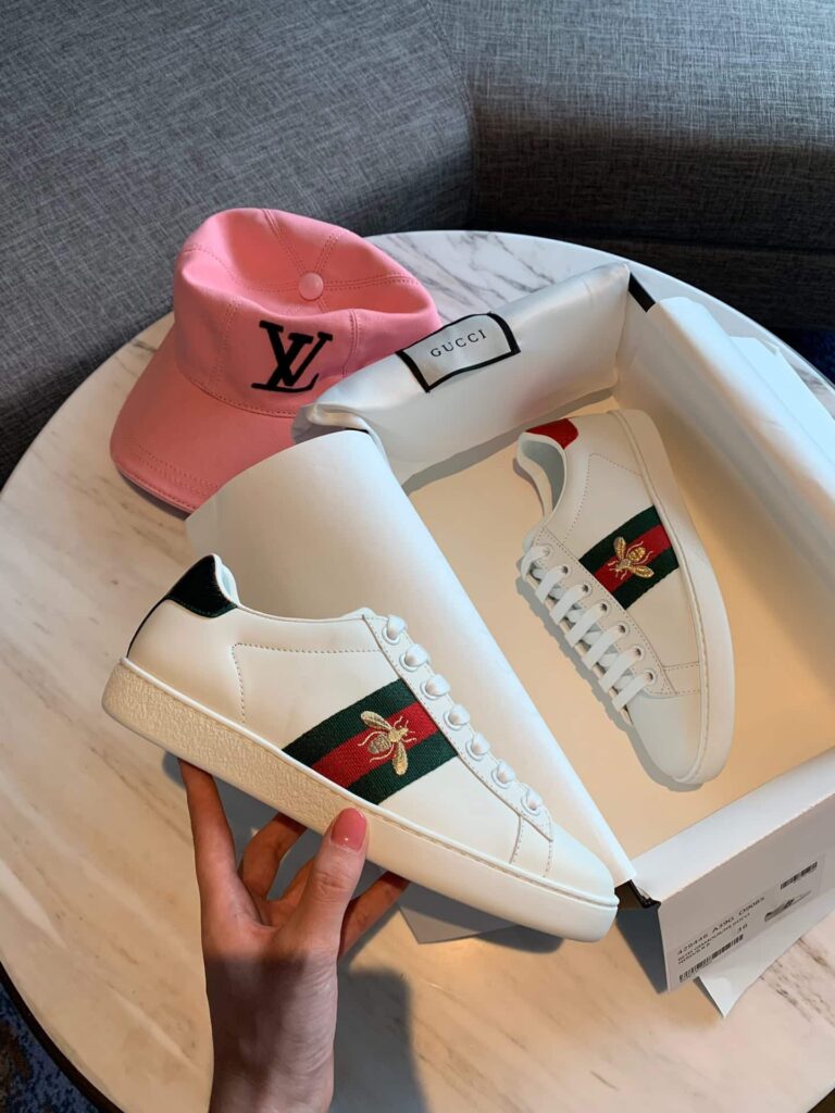 Gucci Ace Embroidered Sneaker Bee White - Image 2