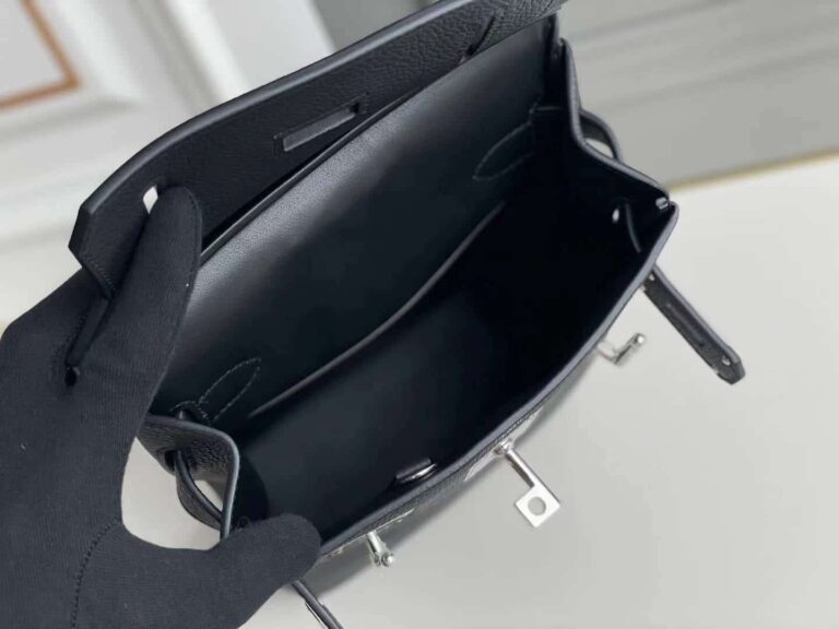 Hermes Hac A Dos Togo Backpack Palladium Hardware Black 29Cm - Image 5