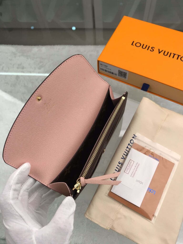 Louis Vuitton Monogram Emilie Wallet Pink M61289 - Image 8