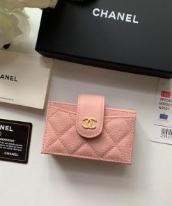 Chanel Card Holder Light Pink 10.4Cm