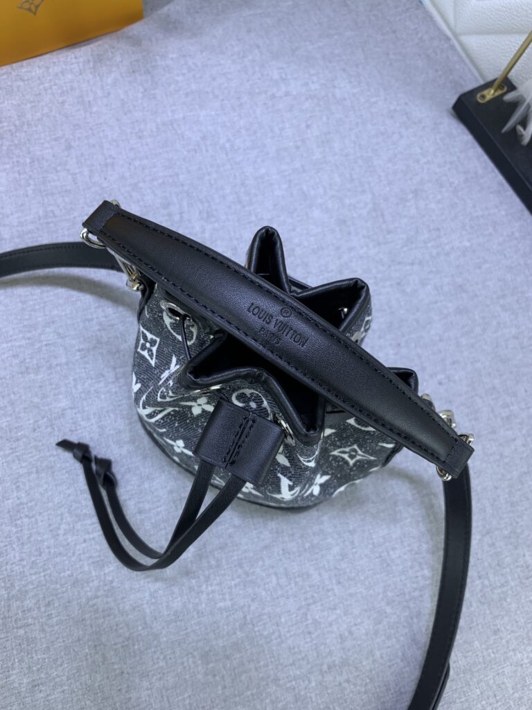 Louis Vuitton Nano Noé Gray Denim 16Cm M46449 - Image 8