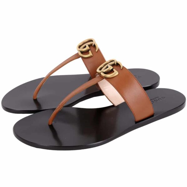 Gucci Double G Thong Leather