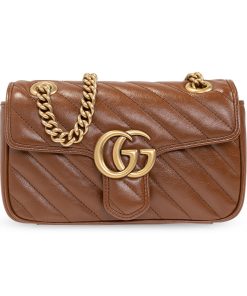 Gucci Marmont Mini Matelasse Shoulder Bag 446744 0Olft 2535