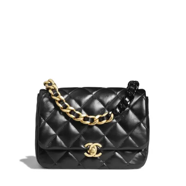 Chanel Small Flap Bag Black As3206