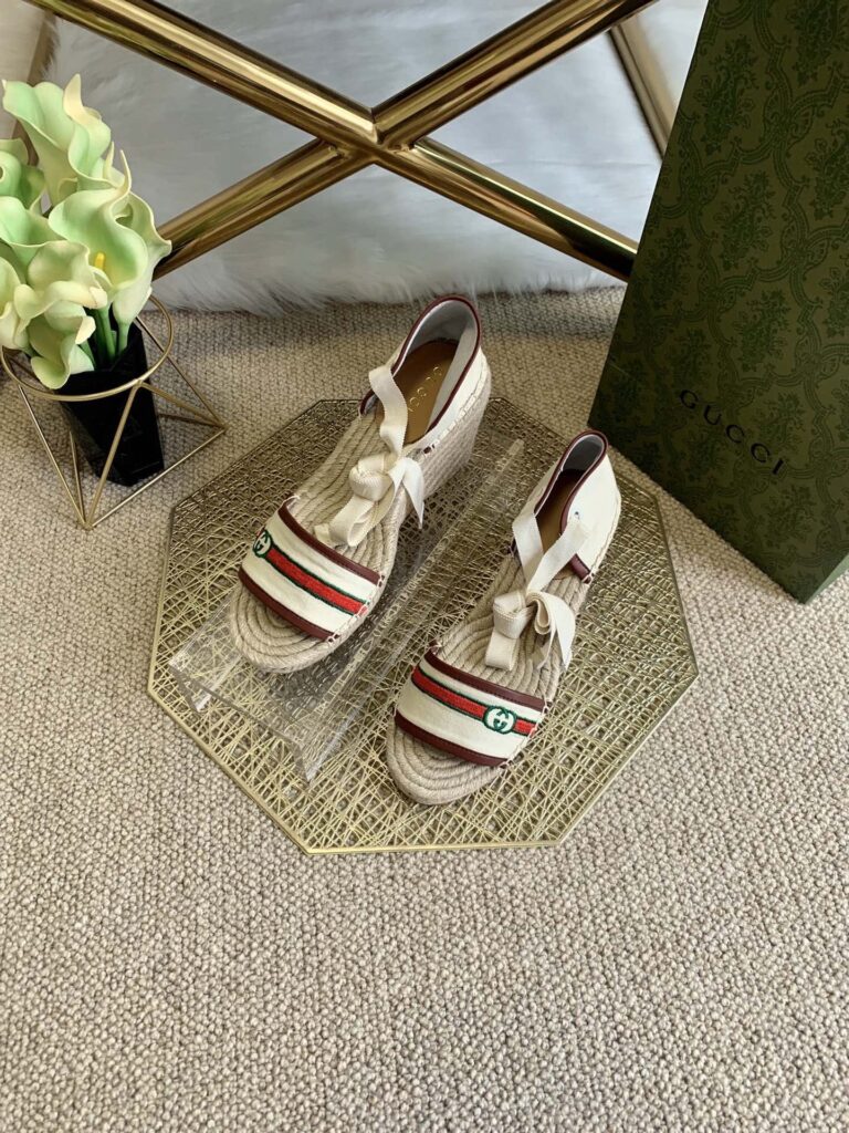 Gucci Women'S Platform Espadrille Sandals 652895 - Image 4