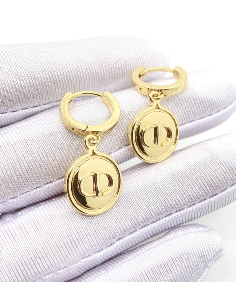 Dior Petit Cd Earrings Gold E1648Ptcmt_D300 - Image 4