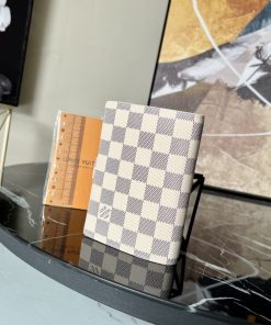 Louis Vuitton Damier Azur Canvas 14Cm White