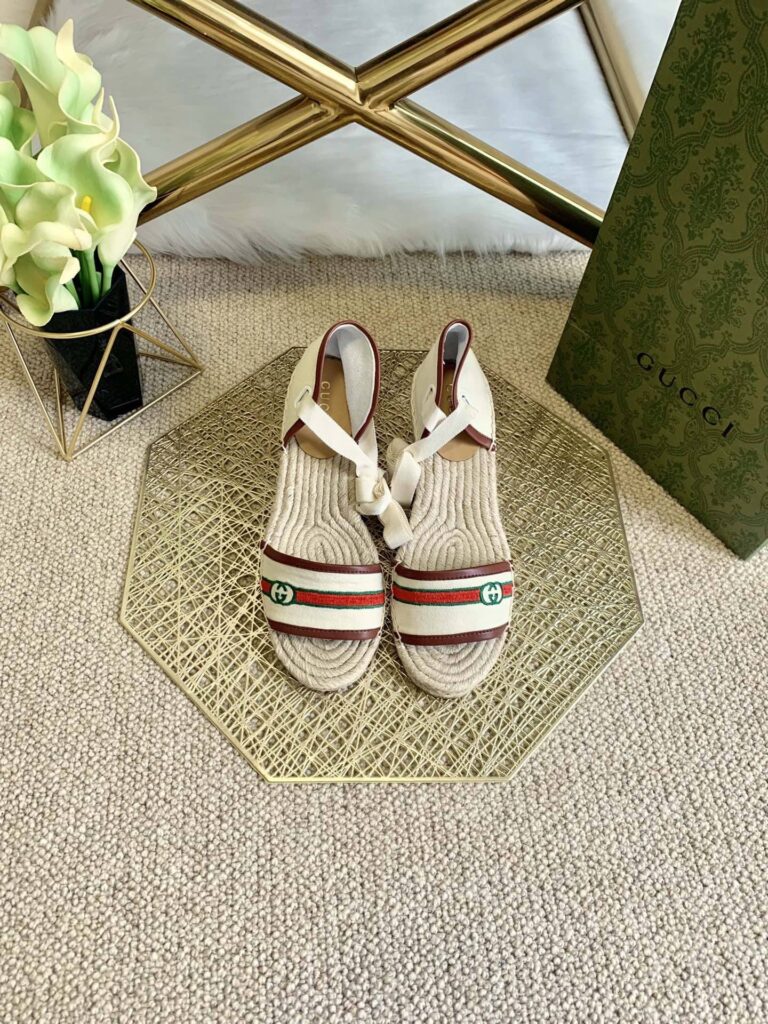 Gucci Women'S Platform Espadrille Sandals 652895 - Image 8