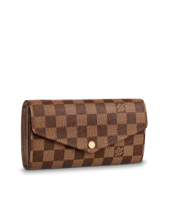 Louis Vuitton Damier Ebene Canvas Sarah Wallet 19Cm N63209