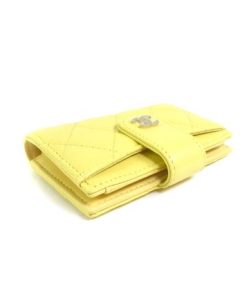 Chanel Card Holder Yellow 10.4Cm