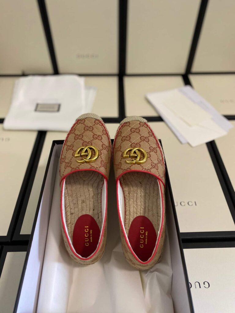 Gucci Women's Matelassé Canvas Espadrille 621239 Kqwm0 9765 - Image 6