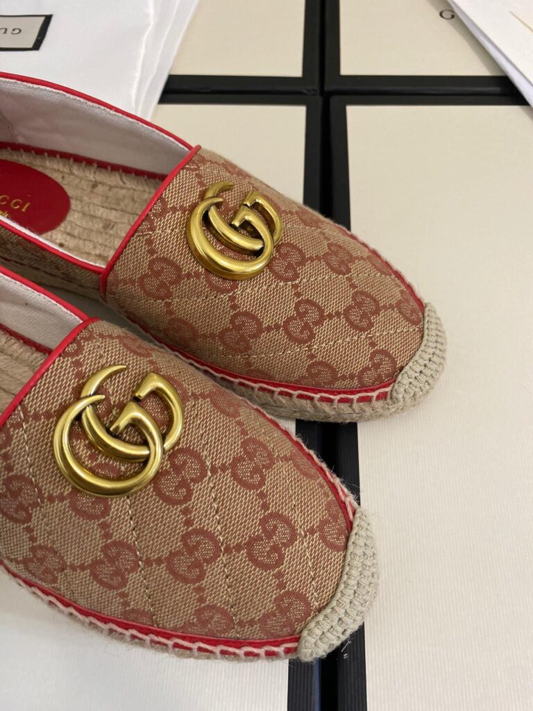 Gucci Women's Matelassé Canvas Espadrille 621239 Kqwm0 9765 - Image 7