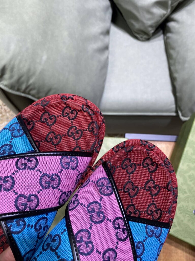 Gucci Multicolor Platform Sandal - Image 7