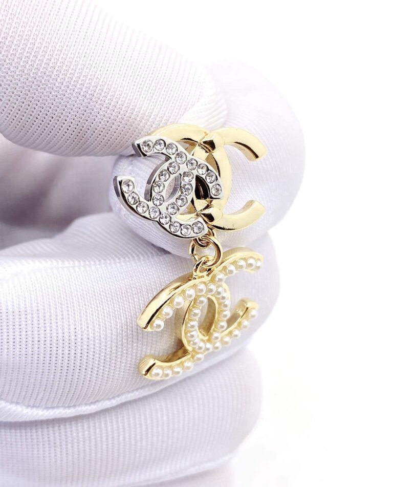 Chanel Cc Triple Earrings - Image 7