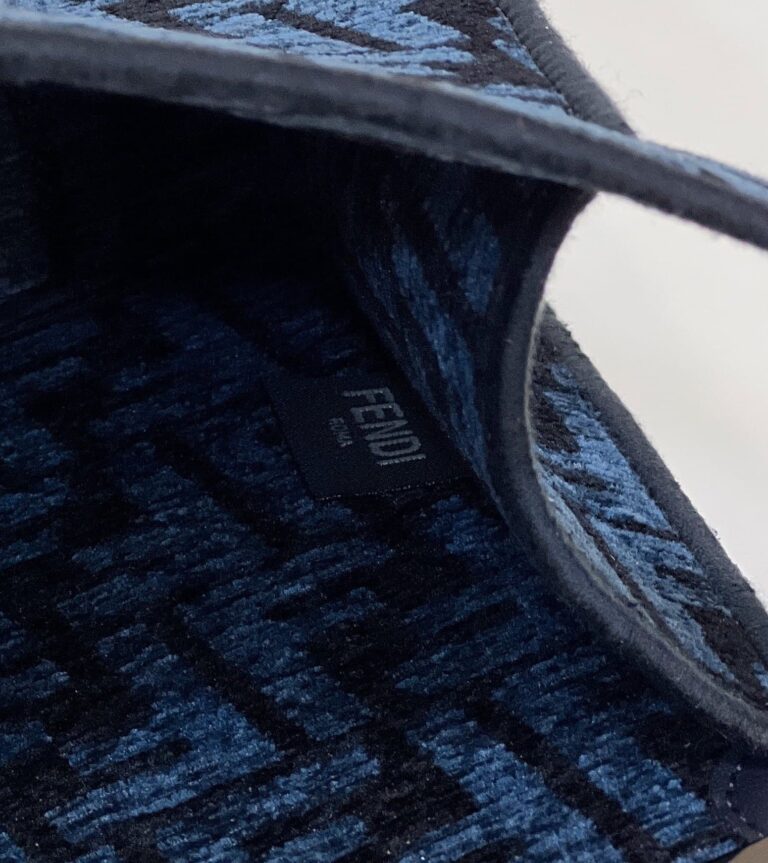 Fendi Peekaboo Iseeu Small Ff Tapestry Blue - Image 3